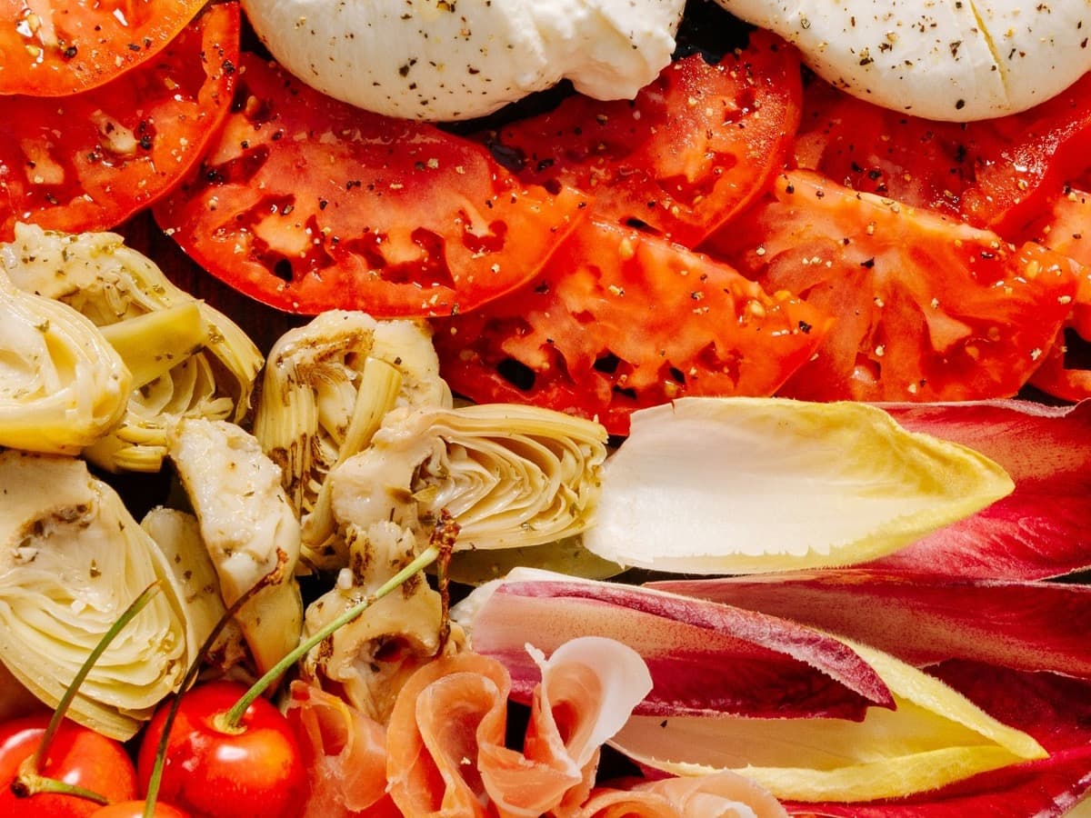 Burrata & Heirloom Tomatoes — Salt & Olive dish photo