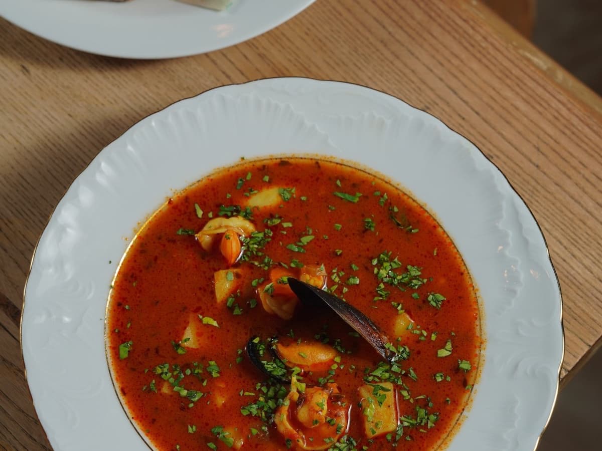 Saffron Seafood Stew — Salt & Olive dish photo