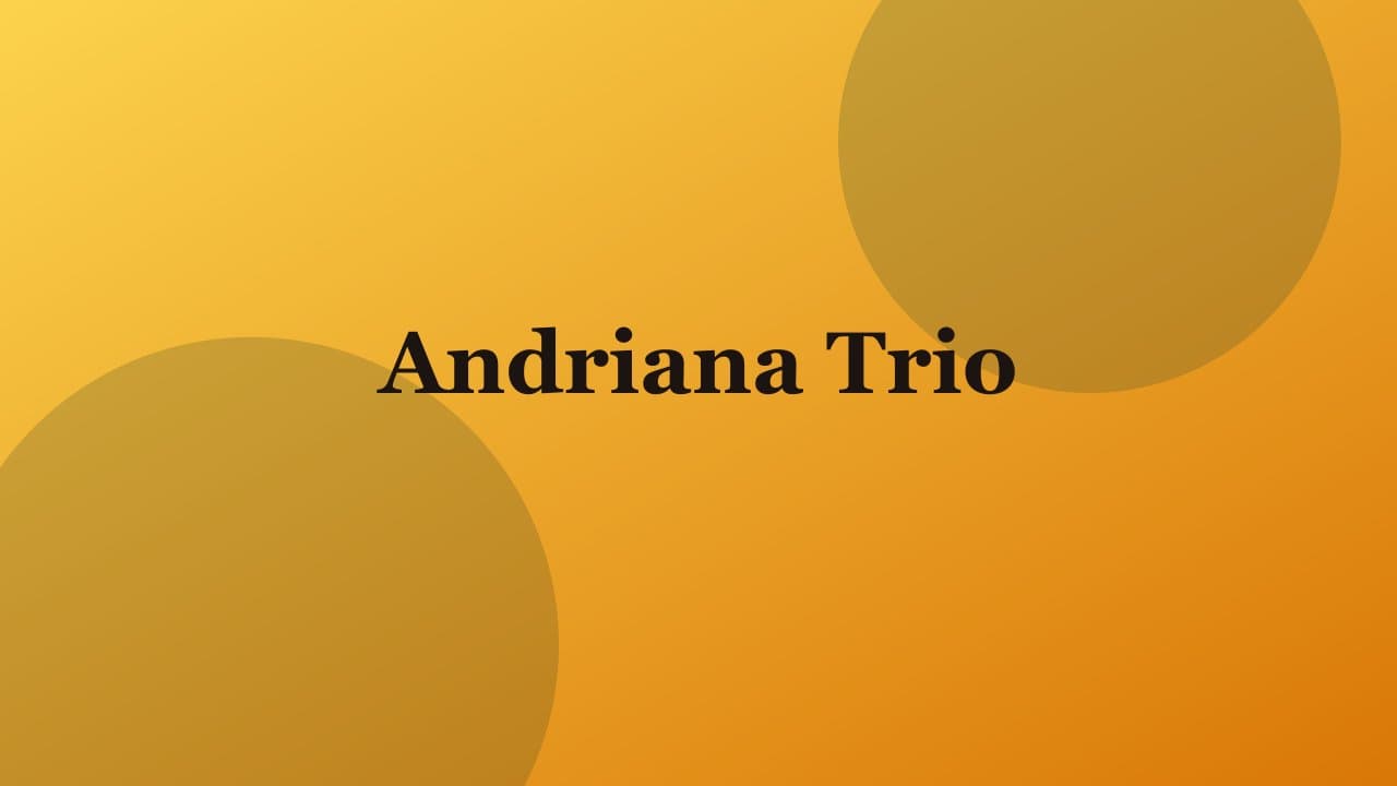 Live Music · Andriana Trio — Salt & Olive event
